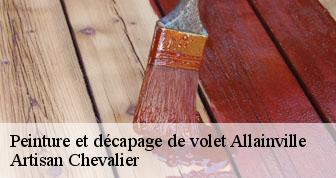 Peinture et décapage de volet