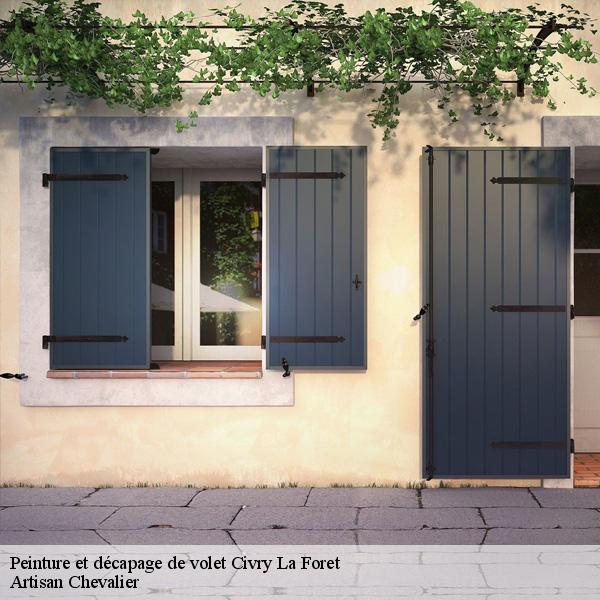 Peinture et décapage de volet civry-la-foret-78910 Artisan Chevalier