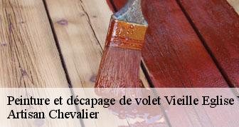 Peinture et décapage de volet