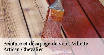 Peinture et décapage de volet